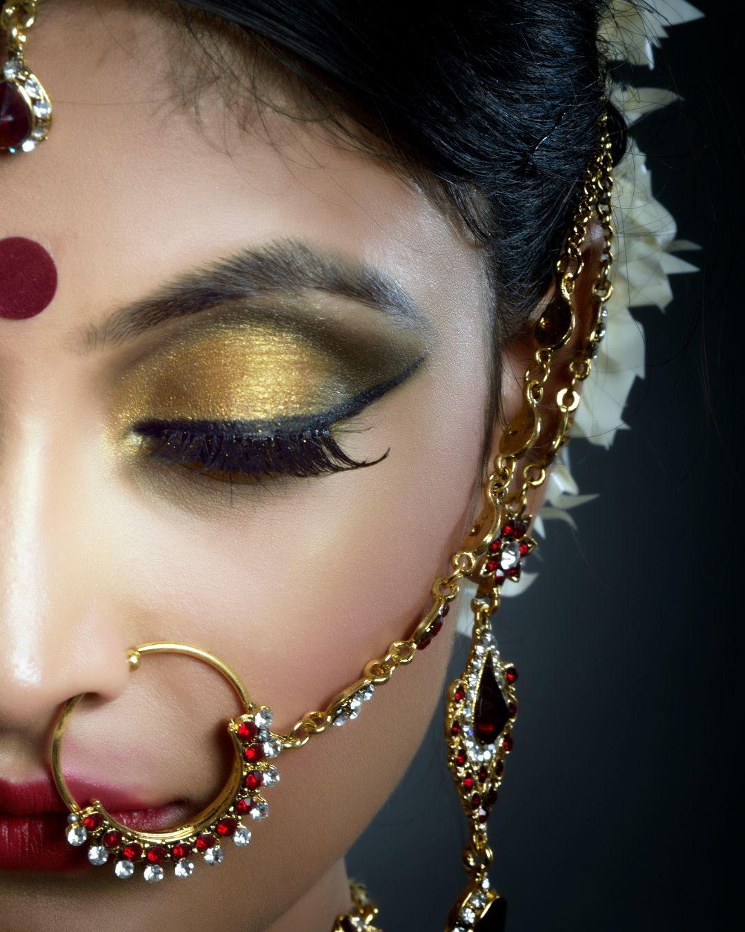 Bridal makeup photography