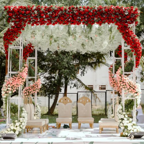 Beautiful wedding mandap decoration